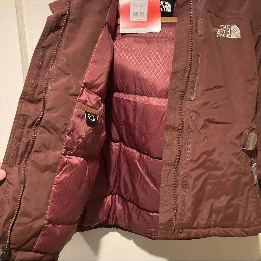 The North Face Womens 550 Goose Down Hooded Jacket - Greenland - Small - Picture 7 of 8